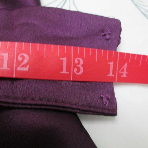 NWT CIDER Satin High Neck Backless Asymmetrical Hemline Purple Mini Dress - Picture 9 of 12